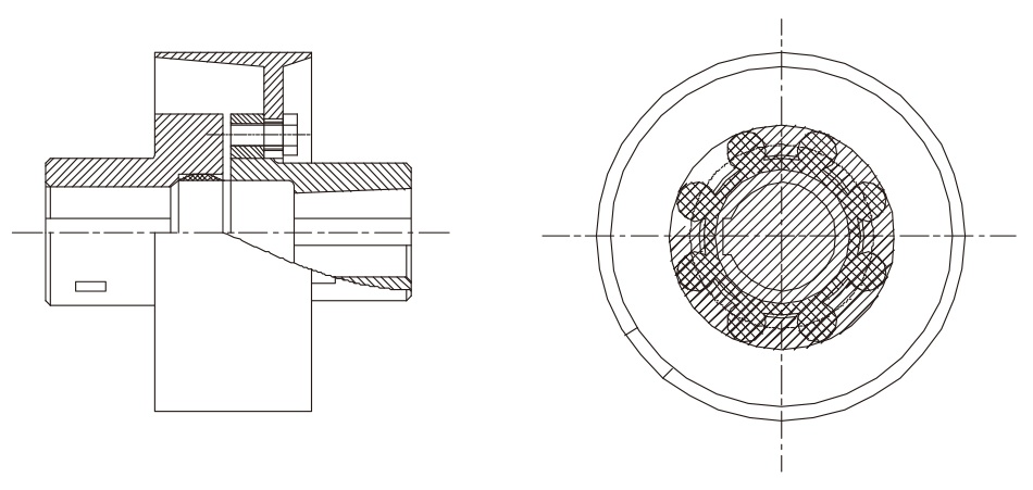 ML_L型帶制動輪梅花彈性聯(lián)軸器
